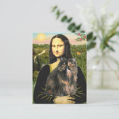 Carte Postale Mona Lisa - Chat calicot persan (Debout devant)