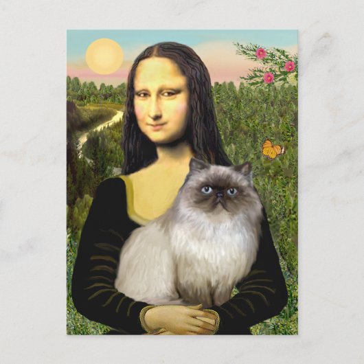 Carte Postale Mona Lisa - Chat himalayen 7 (Devant)
