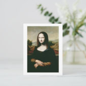 Carte Postale Mona Lisa, copie du tableau de Leonardo da Vin (Debout devant)