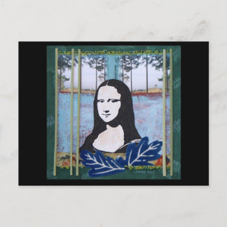 Carte Postale Mona Lisa dans le pays