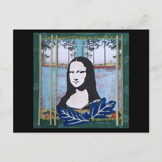 Carte Postale Mona Lisa dans le pays (Devant)