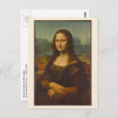 Carte Postale Mona Lisa de Léonard de Vinci, Art Renaissance (Devant / Derrière)