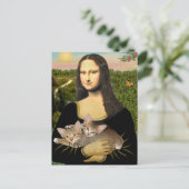 Carte Postale Mona Lisa - Deux chatons tigrés (Debout devant)