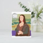 Carte Postale Mona Lisa Disco Lady (Debout devant)