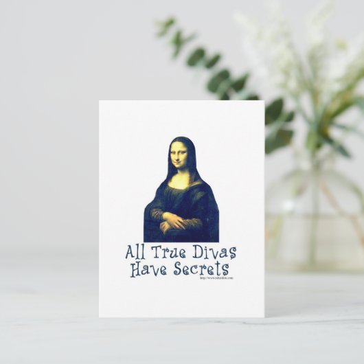 Carte Postale Mona Lisa Diva Secrets (Debout devant)
