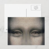 Carte Postale Mona Lisa Dracula Eyes (Devant / Derrière)