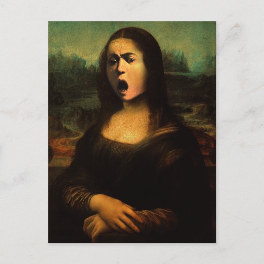 Carte Postale Mona Lisa du Caravaggio (Devant)