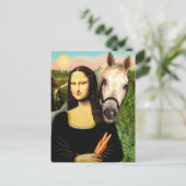 Carte Postale Mona Lisa et son cheval arabe (Debout devant)