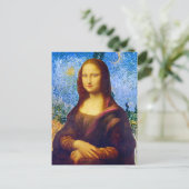 Carte Postale Mona Lisa et Van Gogh (Debout devant)