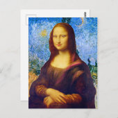 Carte Postale Mona Lisa et Van Gogh (Devant / Derrière)