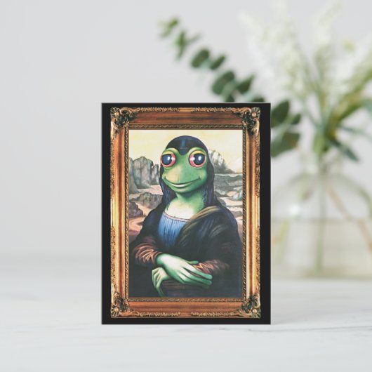 Carte postale Mona Lisa Frog (Debout devant)