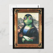 Carte postale Mona Lisa Frog (Devant / Derrière)