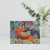 Carte Postale Mona Lisa Fun Zodiac Whimsical (Debout devant)