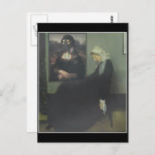 Carte Postale Mona Lisa gazé la mère de Whistler (Devant / Derrière)