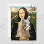 Carte Postale Mona Lisa & Her Llama (Devant / Derrière)