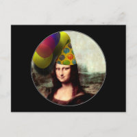 Mona Lisa Joyeuse Casquette de fête d'anniversaire