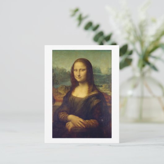 Carte Postale Mona Lisa, Leonardo da Vinci (Debout devant)