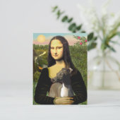 Carte Postale Mona Lisa - Lévrier Italien (Debout devant)
