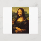Carte Postale mona lisa moustache (Devant)