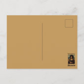 Carte Postale Mona Lisa noire cool (Dos)