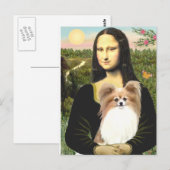 Carte Postale Mona Lisa - Papillon 4 (Devant / Derrière)