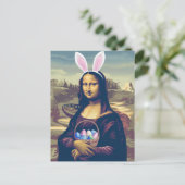 Carte Postale Mona Lisa Pâques (Debout devant)