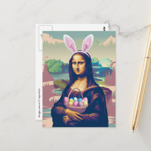Carte Postale Mona Lisa Pâques