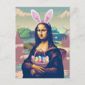 Carte Postale Mona Lisa Pâques (Devant)