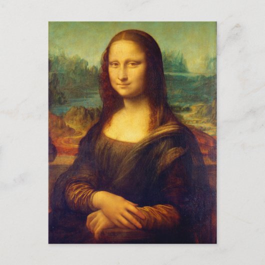 Carte Postale Mona Lisa par Leonardo Da Vinci (Devant)