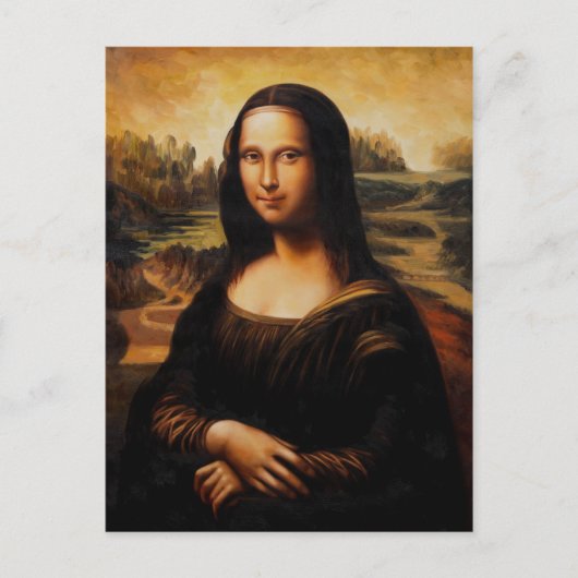 Carte Postale Mona Lisa par Leonardo Da Vinci (Devant)