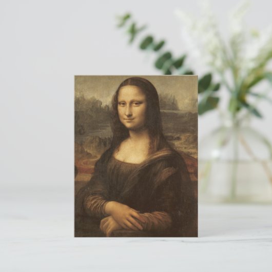 Carte Postale Mona Lisa par Leonardo da Vinci vers 1505-1513 (Debout devant)
