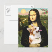 Carte Postale Mona Lisa - Pembroke Welsh Corgi 7b (Devant / Derrière)