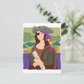 Carte Postale Mona Lisa Pirate (Debout devant)