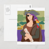Carte Postale Mona Lisa Pirate (Devant / Derrière)