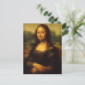 Carte Postale Mona Lisa pixelisée 2 (Debout devant)