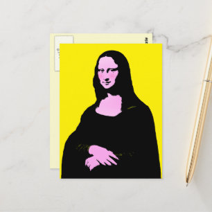 Carte Postale Mona Lisa Pop Art 