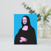 Carte Postale Mona Lisa Pop Art  (Debout devant)