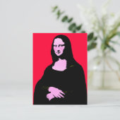 Carte Postale Mona Lisa Pop Art (Debout devant)