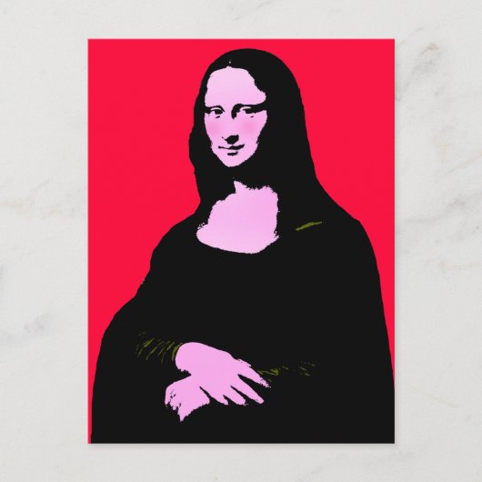 Carte Postale Mona Lisa Pop Art (Devant)
