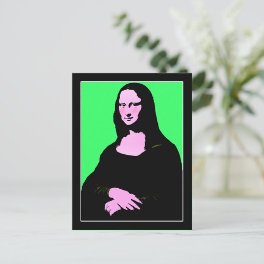 Carte Postale Mona Lisa Pop Art Style (Debout devant)