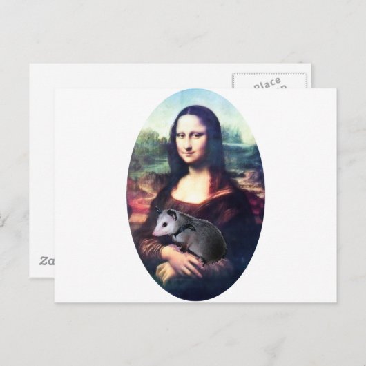 Carte Postale Mona Lisa Possum (Devant / Derrière)