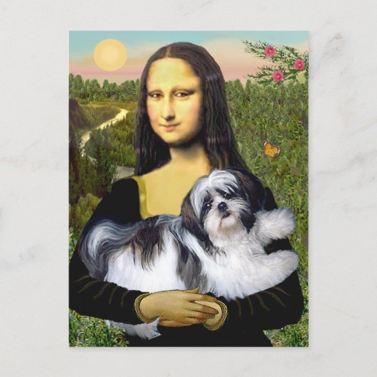Carte Postale Mona Lisa - Shih Tzu (A-ld) (Devant)