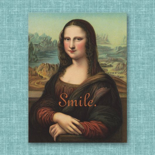 Carte Postale Mona Lisa Smile
