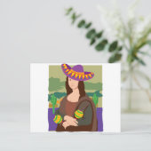 Carte Postale Mona Lisa Sombrero (Debout devant)