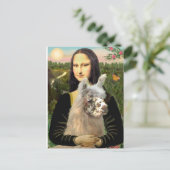 Carte Postale Mona Lisa & Son Lama (Debout devant)