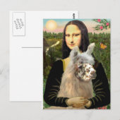 Carte Postale Mona Lisa & Son Lama (Devant / Derrière)