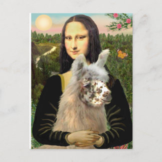 Carte Postale Mona Lisa & Son Lama