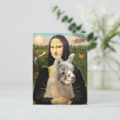 Carte Postale Mona Lisa & Son Lama (Debout devant)