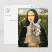Carte Postale Mona Lisa & Son Lama (Devant / Derrière)