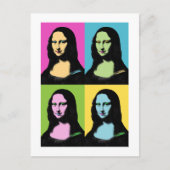 Carte Postale Mona Lisa - Style Pop Art (Devant)